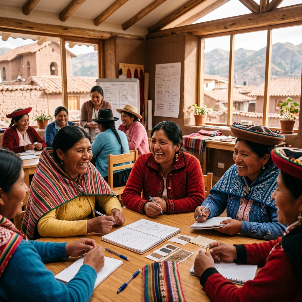 Capacitación Kallpa Warmi a mujeres emprendedoras