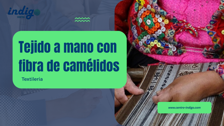 Tejido a mano con fibra de camélidos